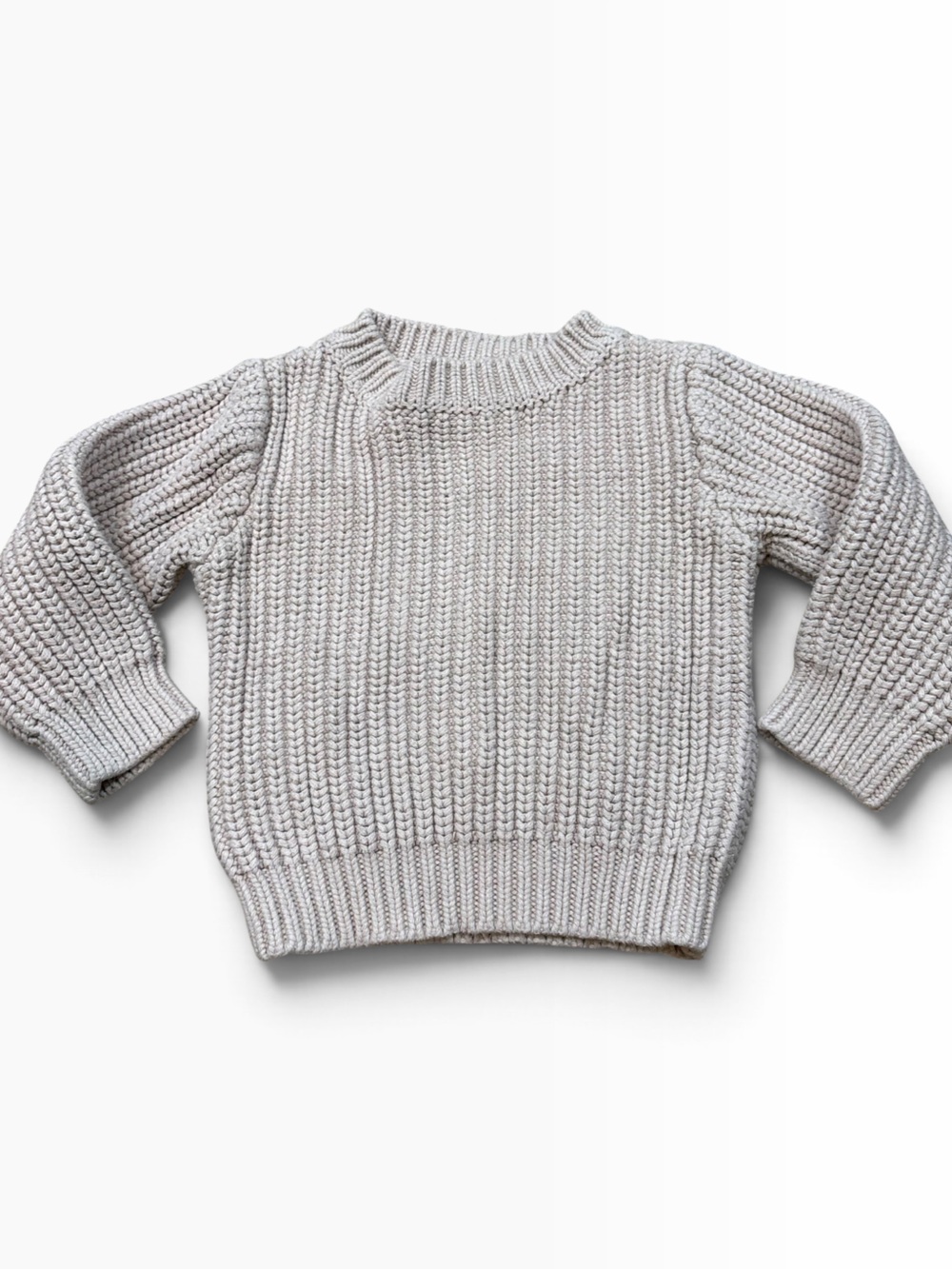 Huxbaby 100% Cotton Ivory Knit Sweater Size 5